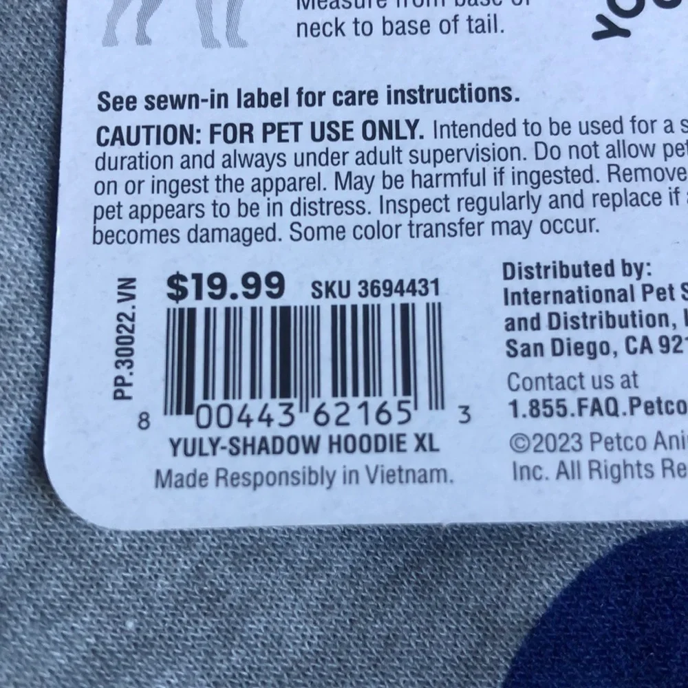 NWT Youly hoodie Hooman Shadow Sweatshirt XL